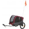 Vozík za bicykel, L: 75 × 86 × 80/145 cm, do 30 kg, šedá/červená Vozík za bicykel, L: 75 × 86 × 80/145 cm, do 30 kg, šedá/červená