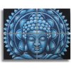 Obraz Modrý Buddha Detail Brokátu Mandala 30x40x4cm Obraz Modrý Buddha Detail Brokátu Mandala 30x40x4cm