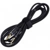 SES Audio Jack prepojovací nylonový kábel AUX redukcia 1,5 m čierny 3851 SES Audio Jack prepojovací nylonový kábel AUX redukcia 1,5 m čierny 3851