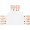 RGB LED konektor T-typ 10mm pre pásiky RGB LED konektor T-typ 10mm pre pásiky