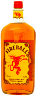 Fireball Cinnamon Liqueur 1 l (čistá fľaša)