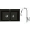 Súprava granitový drez Oltens Gravan 72400300, kuchynská batéria Oltens Lista 35202100 Súprava granitový drez Oltens Gravan 72400300, kuchynská batéria Oltens Lista 35202100