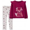 CARTER'S Set 2dielny mikina, legíny Purple Fox dievča NB /veľ.56 CARTER'S Set 2dielny mikina, legíny Purple Fox dievča NB /veľ.56