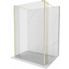 MEXEN/S - Kioto Sprchová zástena WALK-IN voľne stojaca 115 x 30 x 30, transparent, zlatá kartáčovaná 800-115-030-222-55-00-030 MEXEN/S - Kioto Sprchová zástena WALK-IN voľne stojaca 115 x 30 x 30, transparent, zlatá kartáčovaná 800-115-030-222-55-00-030