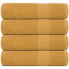 Sprchové osušky 4 ks Zlaté 70x140cm 360 g/m² 100 % bavlna Sprchové osušky 4 ks Zlaté 70x140cm 360 g/m² 100 % bavlna