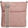 Beagles Malaga dámska crossbody taška s dekoratívnym popruhom - ružová - 26,5 cm Beagles Malaga dámska crossbody taška s dekoratívnym popruhom - ružová - 26,5 cm