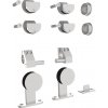 Umakov Kovanie pre posuvné drevené dvere - tyč INOX WS/P9101/S-set Umakov Kovanie pre posuvné drevené dvere - tyč INOX WS/P9101/S-set