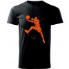 Basketball player splash - Klasické pánske tričko vyššej gramáže - 3XL ( Čierna ) Basketball player splash - Klasické pánske tričko vyššej gramáže - 3XL ( Čierna )