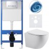 CERANO - Kompletný podomietkový WC set Lite/Cesso - biela matná - WC tlačidlo Slim, chróm - predstenová inštalácia / sadrokartón - 49x36 cm CERANO - Kompletný podomietkový WC set Lite/Cesso - biela matná - WC tlačidlo Slim, chróm - predstenová inštalácia / sadrokartón - 49x36 cm