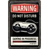 Plechová ceduľa Warning Do Not Disturb, 20 x 30 cm Plechová ceduľa Warning Do Not Disturb, 20 x 30 cm