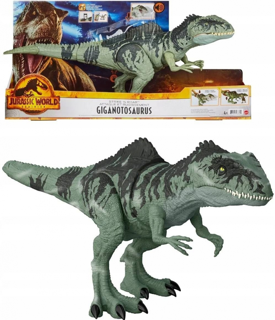 Mattel Jurský Park Dominion akční Strike N\' Roar Giant Dino