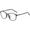 Techsuit Anti-Blue Light Glasses Reflex PC (F2822) - Round - Bright Black KF236910
