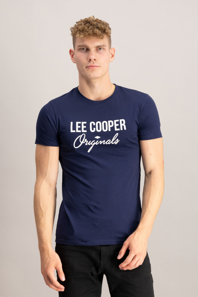 Lee Cooper pánske tričko Logo modré