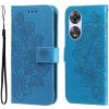 Peňaženkové kožené puzdro 7-petal Flowers na Oppo A58 5G - Modrá Peňaženkové kožené puzdro 7-petal Flowers na Oppo A58 5G - Modrá