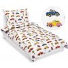 Bellatex bavlna obliečky Junior Autá biela 140x200 70x90