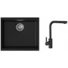STRONG K-StrongSinks S3 Set drez Hron 530x460mm granit čierna + Batéria Ipoly čierna STRONG K-StrongSinks S3 Set drez Hron 530x460mm granit čierna + Batéria Ipoly čierna