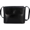 Dámska kožená crossbody kabelka čierna - Delami Sotirix čierna Dámska kožená crossbody kabelka čierna - Delami Sotirix čierna