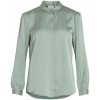 Vila blúzka Shirt Ellette Satin L/S Green/Milieu Vila blúzka Shirt Ellette Satin L/S Green/Milieu