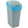 Odpadkový kôš CURVER, FLIP BIN, strieborný/modrý, 50 l Odpadkový kôš CURVER, FLIP BIN, strieborný/modrý, 50 l