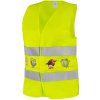 CXS Detská reflexná vesta TEDDY, žltá Veľkosť: XS CXS Detská reflexná vesta TEDDY, žltá Veľkosť: XS