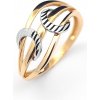 Šperk Holíč | Dvojfarebný prepletený zlatý prsteň, 1,80g, 14k Veľkosť: 51 | ZP64-51 Šperk Holíč | Dvojfarebný prepletený zlatý prsteň, 1,80g, 14k Veľkosť: 51 | ZP64-51