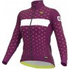 ALÉ Cycling Clothing ALÉ Graphics PRR Stars W, Prune/ Fluo pink Veľkosť: S Dámsky mierne zateplený cyklistický dres s dlhým rukávom ALÉ Cycling Clothing ALÉ Graphics PRR Stars W, Prune/ Fluo pink Veľkosť: S Dámsky mierne zateplený cyklistický dres s dlhým rukávom