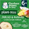 GERBER Organic 100 % rastlinný dezert jablko a ananás s kokosovým mliekom 4 × 90 g