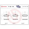 Sada brzdových platničiek, vždy 4 kusy v sade BREMBO P 50 119 (P50119)