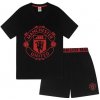Manchester United pánské pyžamo krátké černé