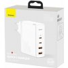 Baseus Travel Charger GaN2 Pro Quick wall charger C+C+U+U, PD 3.0, QC 4.0+, 100W EU White (CCGAN2P-L02) Baseus Travel Charger GaN2 Pro Quick wall charger C+C+U+U, PD 3.0, QC 4.0+, 100W EU White (CCGAN2P-L02)