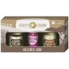 Purity Vision Wellness Bambucké maslo BIO 110 ml + Ružová voda zo vzácnej damašskej ruže 50 ml + Bio Kávový peeling 120 g darčeková sada