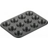 TESCOMA Delicia čierna - forma na pečenie 12 muffinov a košíčkov z nehrdzavejúcej ocele TESCOMA Delicia čierna - forma na pečenie 12 muffinov a košíčkov z nehrdzavejúcej ocele