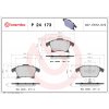 Sada brzdových platničiek, vždy 4 kusy v sade BREMBO P 24 173 (P24173) Sada brzdových platničiek, vždy 4 kusy v sade BREMBO P 24 173 (P24173)