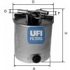 UFI PALIVOVÝ FILTER QASHQAI 2.0DCI 07- UFI PALIVOVÝ FILTER QASHQAI 2.0DCI 07-
