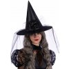 Klobúk čarodejnice čierny na Halloween Čarodejnica Klobúk čarodejnice čierny na Halloween Čarodejnica