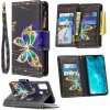 Peňaženkové kožené puzdro na Honor 9X Lite - Big Butterfly Peňaženkové kožené puzdro na Honor 9X Lite - Big Butterfly