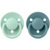BIBS De Lux cumlíky zo silikónu 2ks - one size - Nordic Mint / Island Sea BIBS De Lux cumlíky zo silikónu 2ks - one size - Nordic Mint / Island Sea