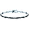 Tenisový náramok striebro s čiernymi moissanitmi 2,2 mm 21 cm - SAV-B-TENIS-02WQ-2-21CM-22SZ-20K-925-CZMOI-B SAVICKI Tenisový náramok striebro s čiernymi moissanitmi 2,2 mm 21 cm - SAV-B-TENIS-02WQ-2-21CM-22SZ-20K-925-CZMOI-B SAVICKI