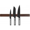 Wook | drevená magnetická lišta na nože - americký orech montáž: montáž na stenu, veľkosť: 55 x 4 x 2 cm (9 nožov)