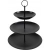 HIT Etažér třípatrový porcelánový 26x34 cm černá HT-24302291 HIT Etažér třípatrový porcelánový 26x34 cm černá HT-24302291