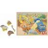 GOKI Drevené puzzle Na stavbe 56 dielikov GOKI Drevené puzzle Na stavbe 56 dielikov