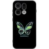 Picasee silikónový čierny obal pre OPPO Find X9 - Diamanty Blue Picasee silikónový čierny obal pre OPPO Find X9 - Diamanty Blue