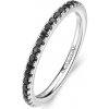 Prsteň Brosway FANCY MISTERY BLACK s líniou čiernych zirkónov - Striebro 925 Velikost prstenu: 54mm Prsteň Brosway FANCY MISTERY BLACK s líniou čiernych zirkónov - Striebro 925 Velikost prstenu: 54mm