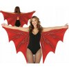 Kostým Plášť KRÍDLA NETOPIERA Červený Upír Halloween Karneval Ples Kostým Plášť KRÍDLA NETOPIERA Červený Upír Halloween Karneval Ples