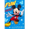 Deka detská flecee Mickey Mouse modrá 140x100cm Faro Deka detská flecee Mickey Mouse modrá 140x100cm Faro