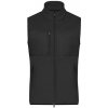 James&Nicholson pánská fleecová vesta JN1310 black
