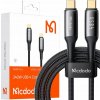 Kábel McDodo USB typ C - USB typ C 1,2 m čierny Kábel McDodo USB typ C - USB typ C 1,2 m čierny