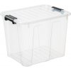 PLAST TEAM - Box úložný s vekom Home 40L a 2 x klip PLAST TEAM - Box úložný s vekom Home 40L a 2 x klip