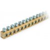 E 7x9-16 - Mosadzná svorkovnica, 16x16mm², 230V, 63A, 7x9x113mm E 7x9-16 - Mosadzná svorkovnica, 16x16mm², 230V, 63A, 7x9x113mm