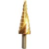 Vrták Strend Pro stupňovitý SD422, 8-38 mm, TiN, HSS 4241 špirálový, do kovu Vrták Strend Pro stupňovitý SD422, 8-38 mm, TiN, HSS 4241 špirálový, do kovu